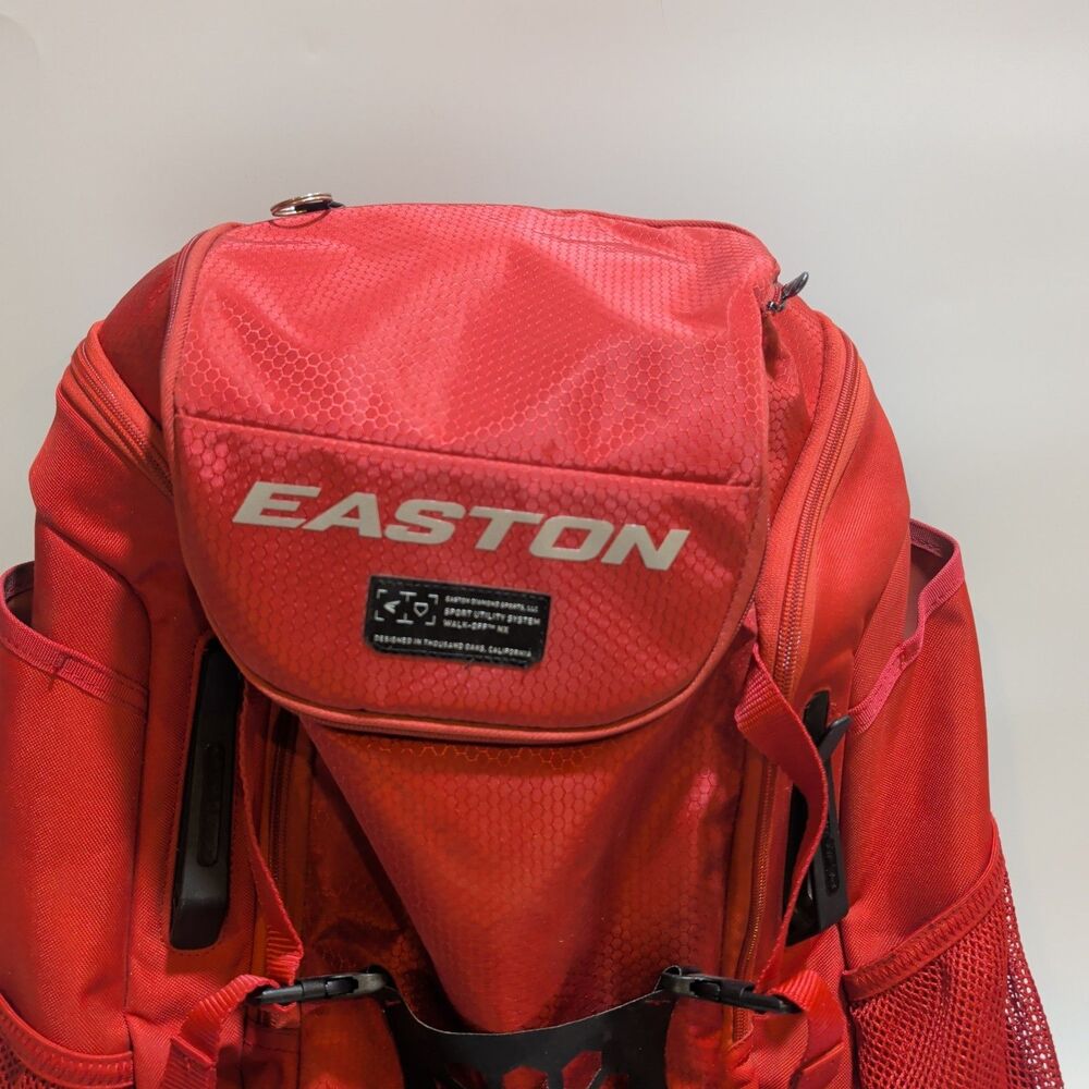 Easton Walk Off NX Bag Baseball Softball Sport Utility Backpack Red - Picture 2 of 9